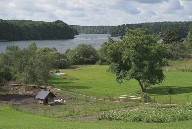 26. 6. 2007. Mecklenburg-Vorpommern. Felberger Seengebiet.  Carwitz. Blick auf den Dreetzsee.